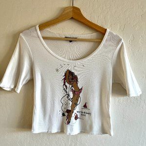 Vintage Betsey Johnson "Betsey Hits the Hamptons 2000" T shirt
